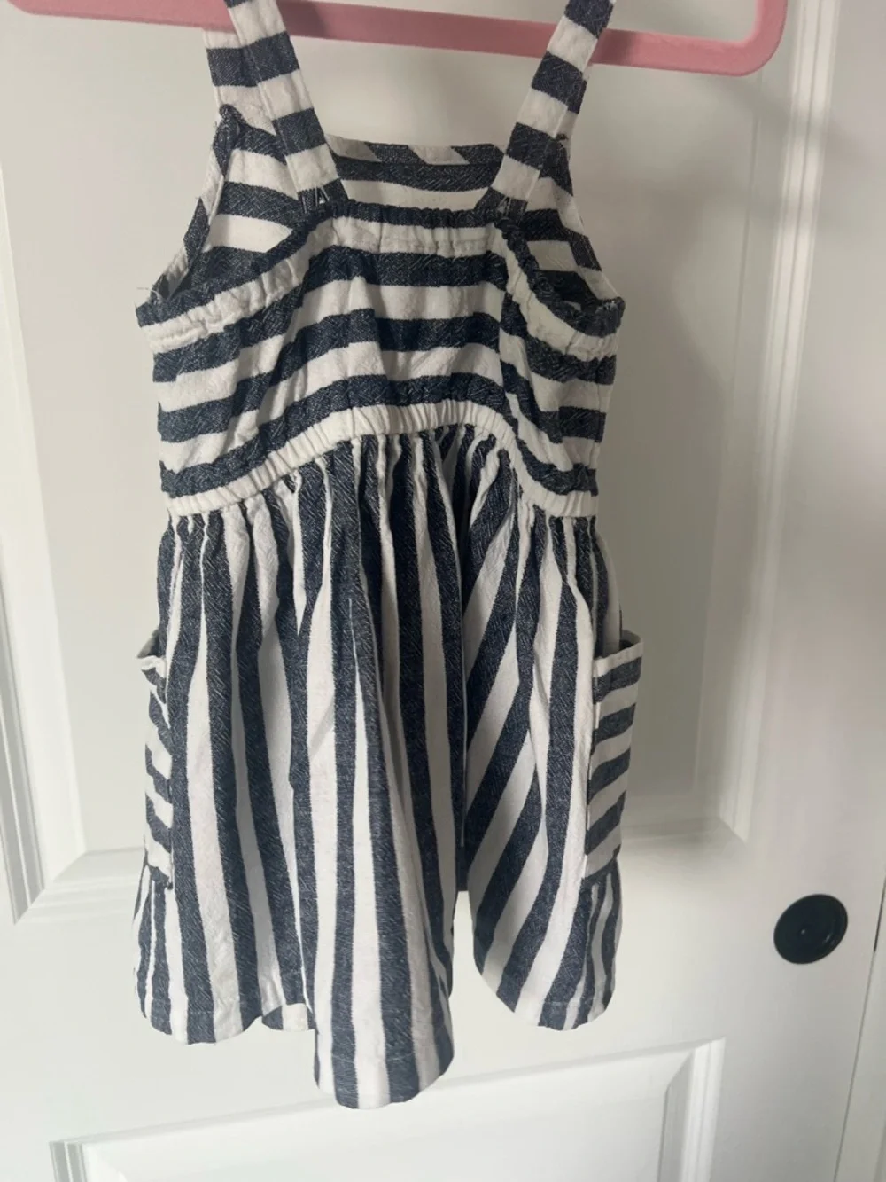Carters Toddler Girl Striped Strap Dress With Pockets Size 24m